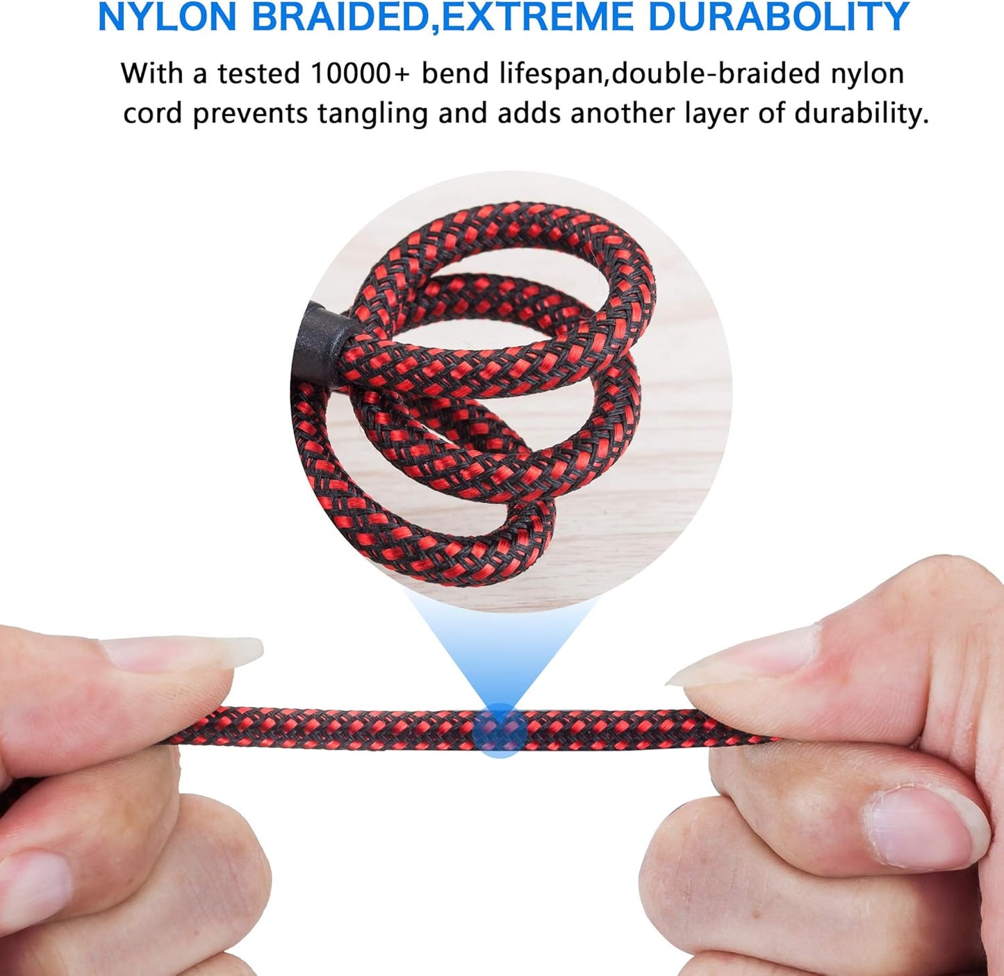 Male to Male Audio Cable 15Ft, 90 Degree TRRS 3.5mm 4 Pole Nylon Braided Stereo Aux Cable for Headphones, PS4, Phone, Tablet, Headset, PC, Laptop and More (15Ft)