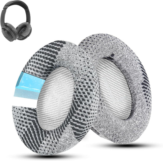 Cooling-Gel QuietComfort 35 / QC35 ii Replacement Ear Pads for Bose Headphones, Also Fit for Bose QC45 QC35 QC25 QC2 QC15/ Around-Ear 2 AE2i AE2w/ SoundTrue & SoundLink Series, White