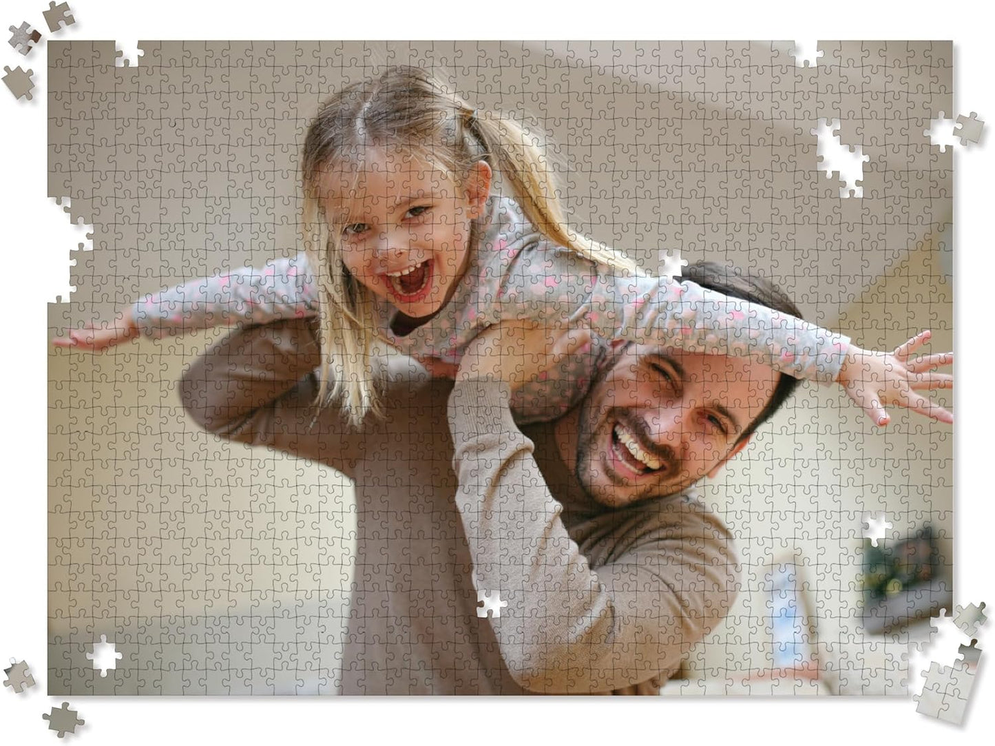 Photo Personalized Puzzle for Father's Day - 1000 Piece - I See Me! (Horizontal/Landscape)