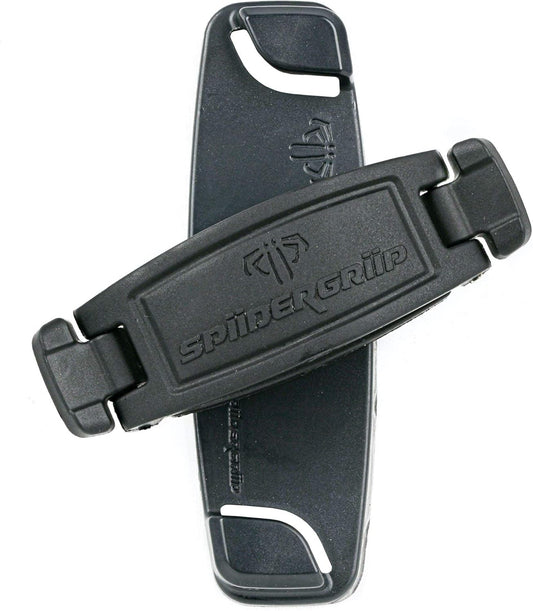 360 Rotating Phone Grip – Flat-Fold Kickstand & Secure Strap – Works with iPhone, Android, Tablets & Cases – Comfortable & Durable (Black)