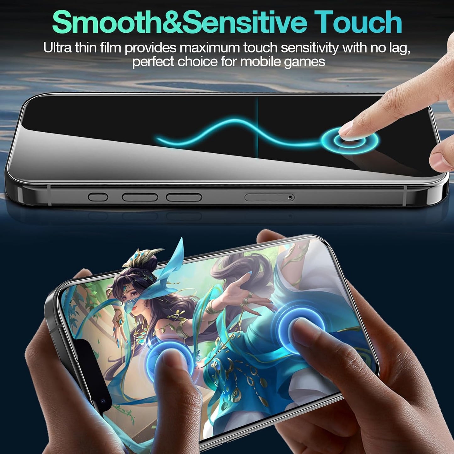 3 Pack Flexible Film for iPhone 16e Screen Protector[NOT GLASS], Invisible Thin, Never Cracks, Full Coverage, Scratch Resistant&Self-Healing