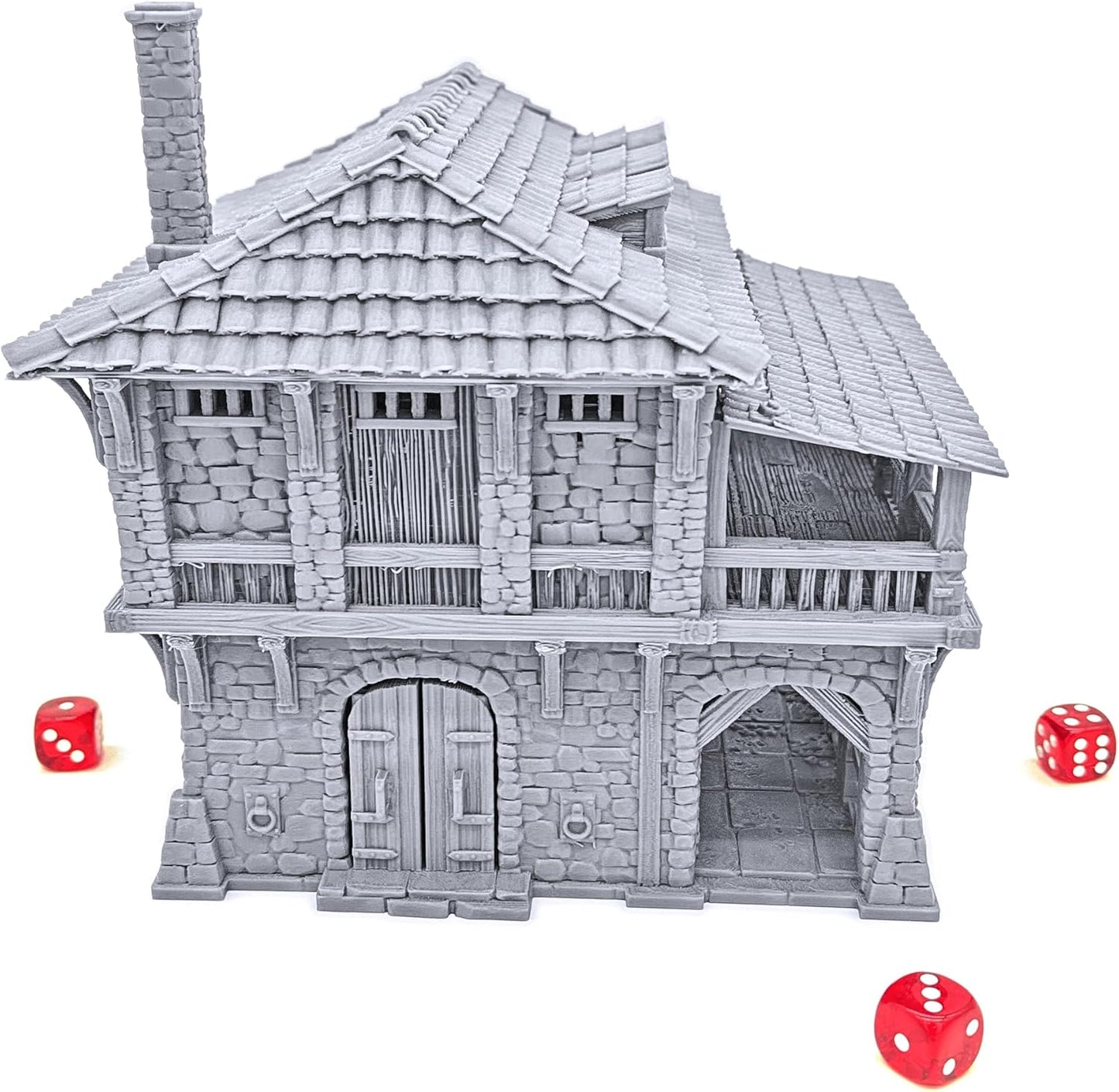 The Warehouse by Printable Scenery, 3D Printed Tabletop RPG Scenery and Wargame Terrain 28mm Miniatures