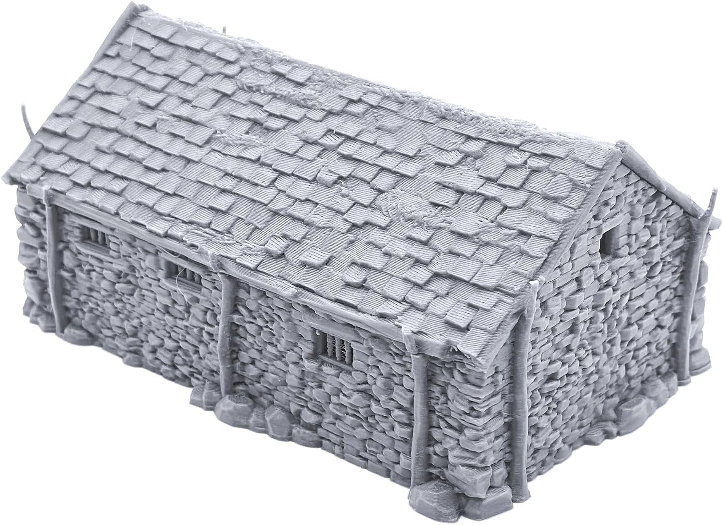 EnderToys The Stone Barn by Printable Scenery, 3D Printed Tabletop RPG Scenery and Wargame Terrain 28mm Miniatures