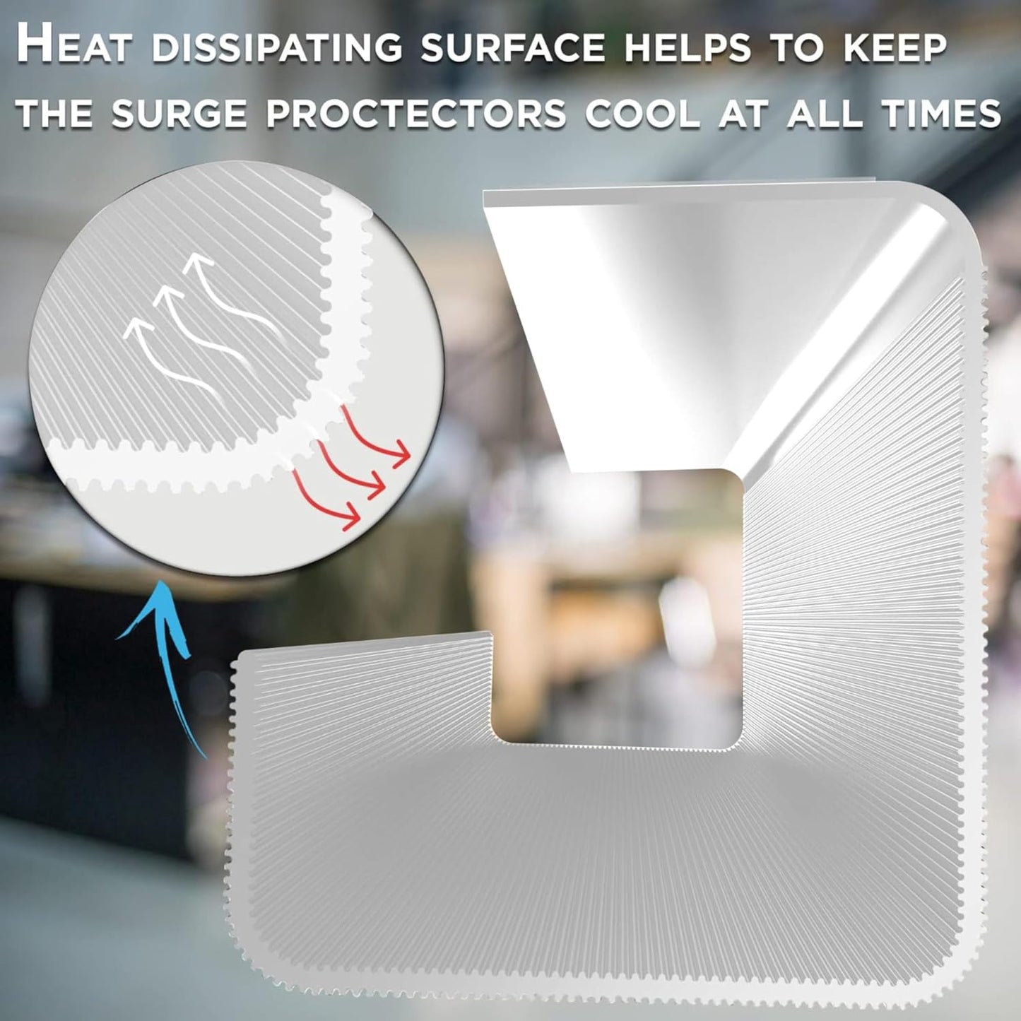 No-Screw Under Desk Cable Management Tray - Self-Adhesive Installation, Cord Management, Cable Tray, Under Desk Wire Organizer - White Single Tray