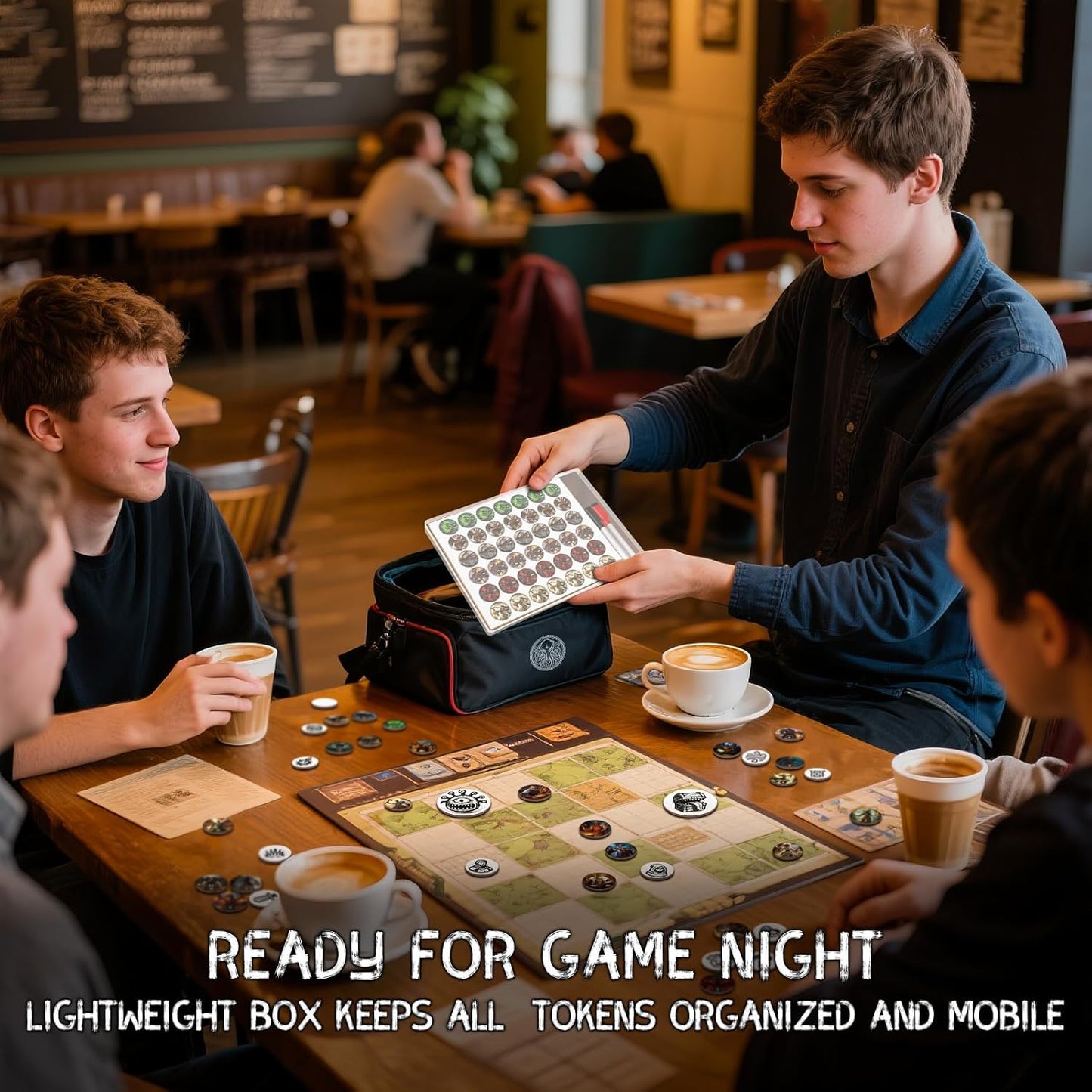 CZYY RPG Dry Erase Token Set - 192 PCS | Reusable Blank Tokens, Creature Tokens, 5E Class Characters with Maker Pens | Ideal for DND, Pathfinder, TTRPGs, MTG & Board Game