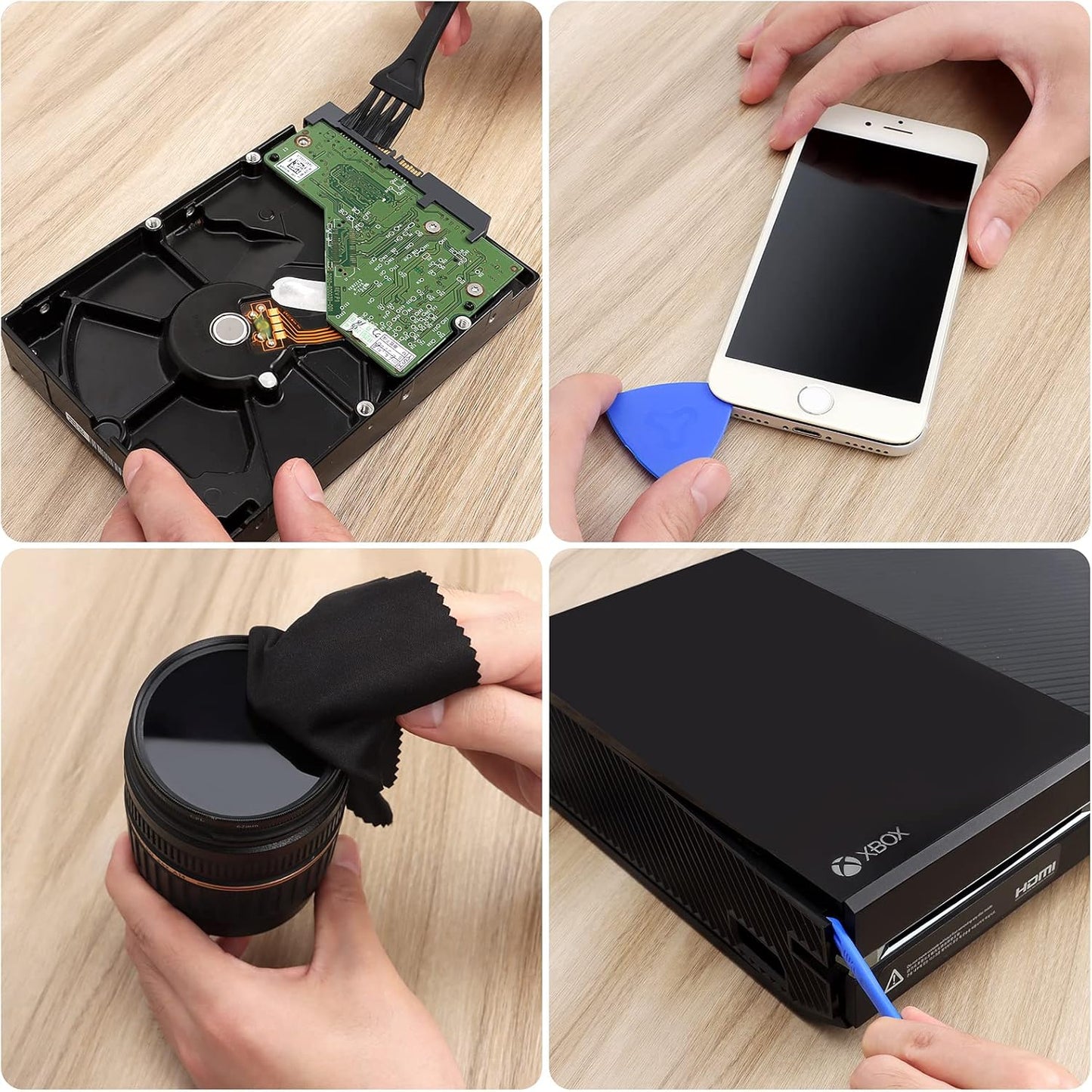 STREBITO Spudger Pry Tool Kit 12 Piece Opening Tool, Metal & Plastic Spudger Tool Kit, Prying Cleaning & Open Tool for iPhone, Laptop, iPad, Cell Phone, MacBook, Tablet, Computer, PS4, Electronics