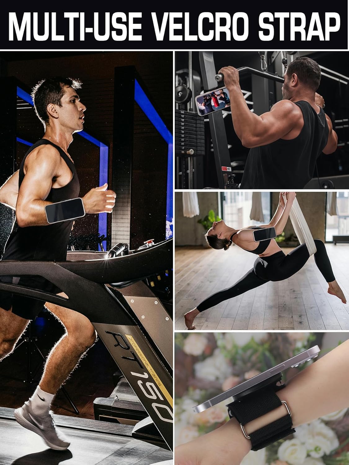 Magnetic Belt Clip Universal Wrist/Backpack Phone Holder Mount for Running Hiking Traveling Tactical Gear Plate Carrier Accessories