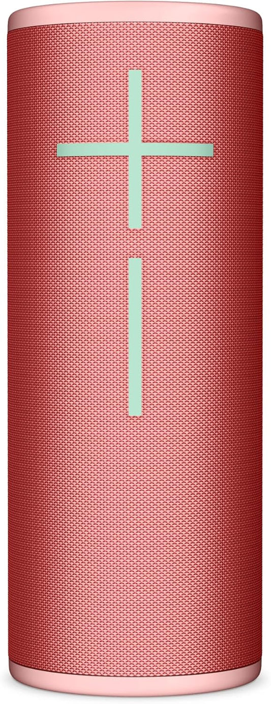 Ultimate Ears MEGABOOM 4 Portable Waterproof Bluetooth Speaker, 360-Degree Sound, Thundering Bass, 147ft Range, 20-Hour Battery, Floating Speaker - Red