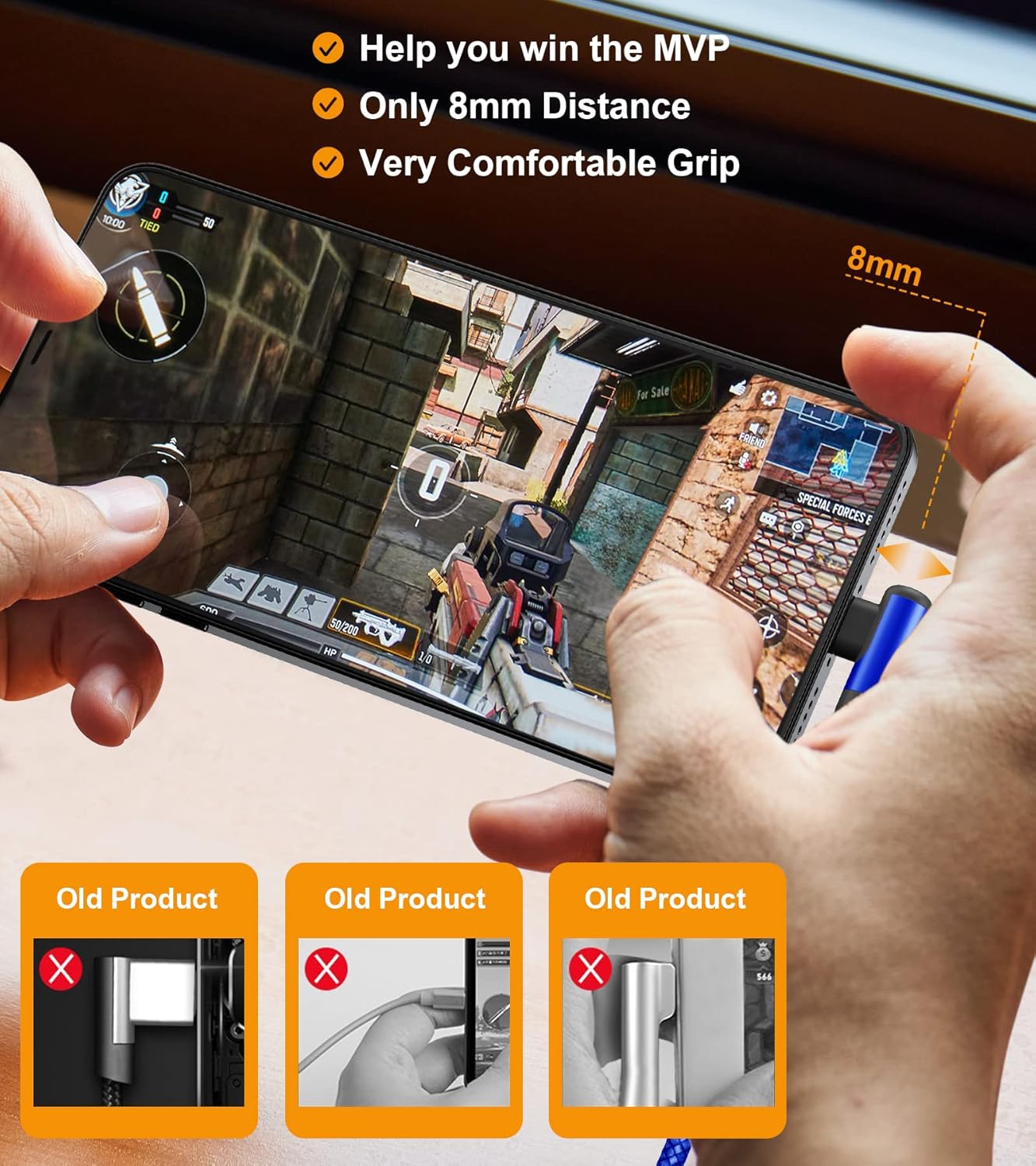 sweguard USB Type C Charger Cable Right Angle [2-Pack,3.3FT] iPhone 15 Charger Nylon Braided Cord for iPhone 16 15 Pro Max Samsung Galaxy S25 S24 S23 S22 S21 S20 S10 S9 Note A15 A55 Flip Pixel LG Moto