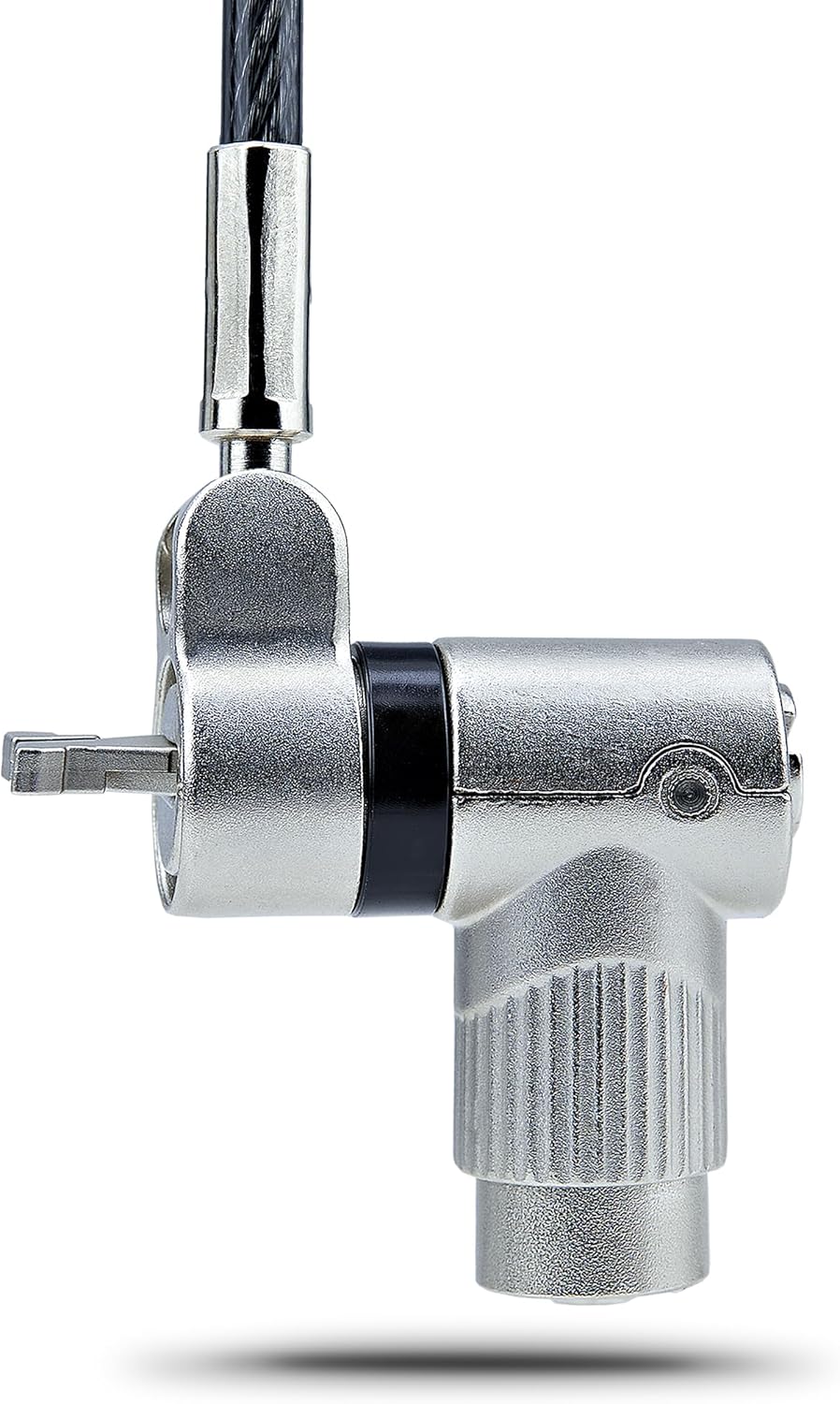 StarTech.com 3-in-1 Universal Laptop Lock 6.6ft (2m), Master Keyed Security Cable, Compatible with Noble Wedge/Nano/K-Slot; TAA