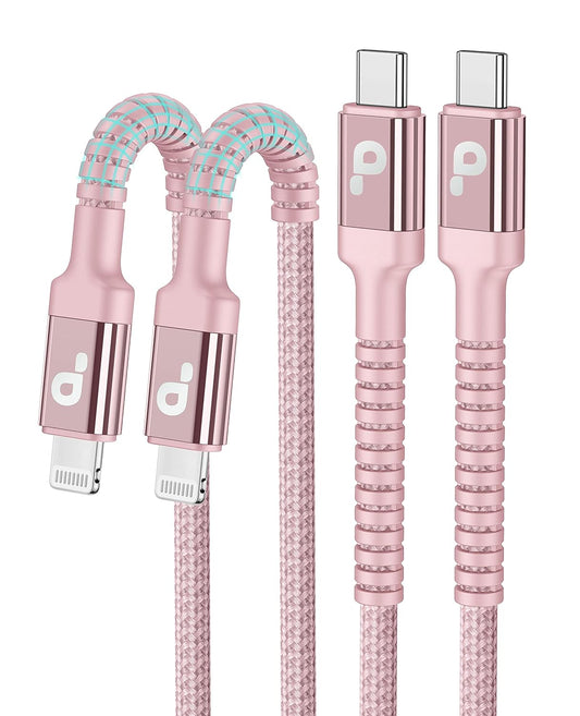 USB C iPhone Charger Cable Fast Charging, 2Pack 6FT USB Type C to Lightning Cable [Apple MFi Certified] iPhone Fast Charger Cord Compatible with iPhone 14/13/12/11 Pro Max/XS MAX/XR/XS/8/iPad-Pink