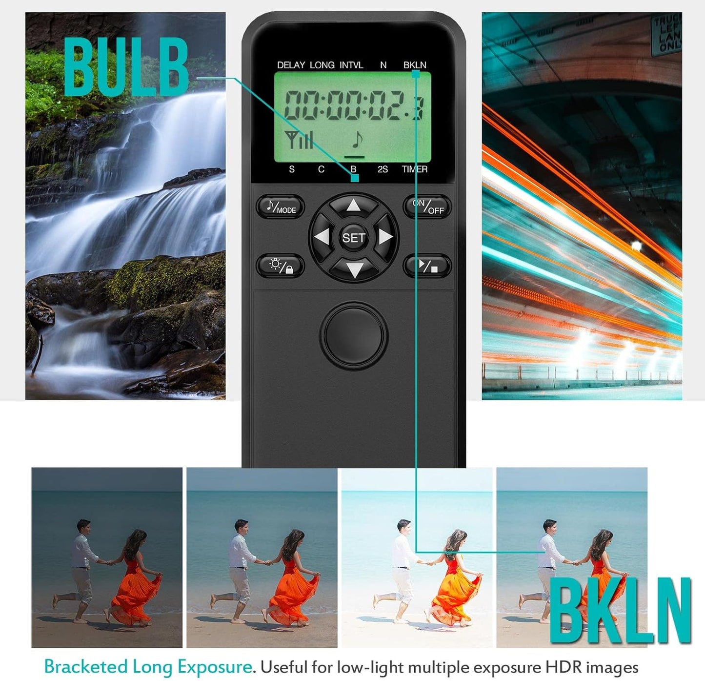 for Canon EOS Camera Wireless Shutter Remote - Intervalometer Timer Compatible with R6, 850D, 90D, 80D, 70D, R, Ra, RP; Replacement RS-60E3 Cable