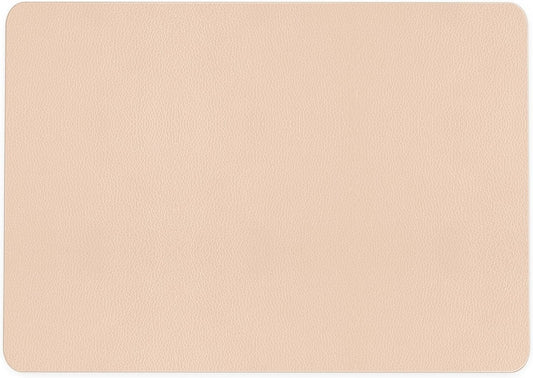 Nekmit Leather Desk Blotter Pad 17 x 12 Inches, Flat, Non-Slip, Waterproof, Apricot
