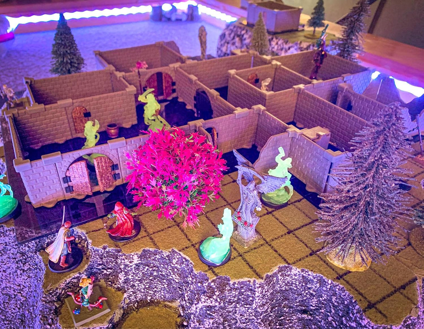 Rogue Dungeon Set - Mini Dungeon Castle Cavern DND Terrain for Tabletop RPGs, Dungeons & Dragons, Pathfinder, War Gaming, and More! by DCD (100+pcs, 3.5sqft, 16rooms)