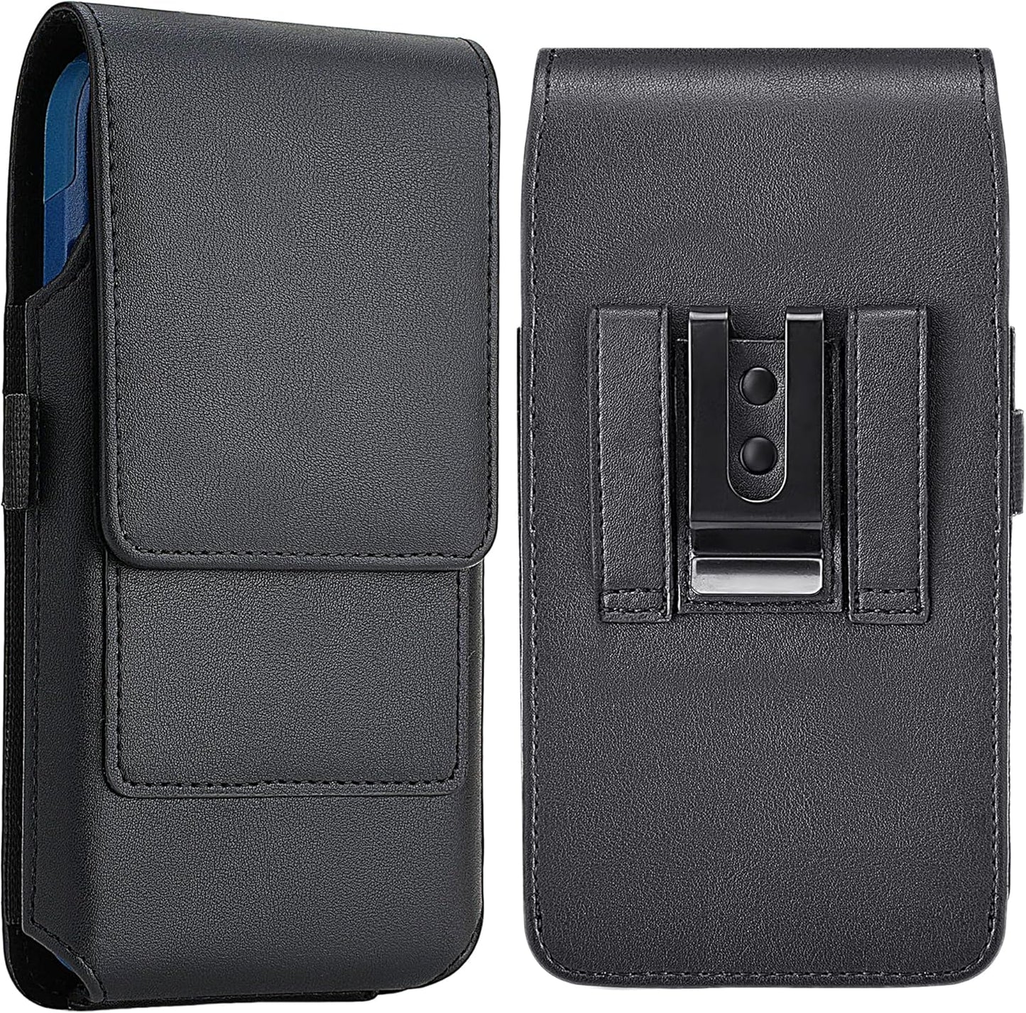 Mopaclle XL Cell Phone Holster with Belt Clip and Loop, Rugged Phone Belt Holder Compatible with Galaxy S25 Ultra, S24 Ultra, Note 20 Ultra, Moto G Power – Fits with Case On, for Men Women