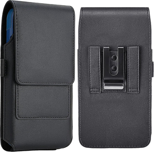 Mopaclle XL Cell Phone Holster with Belt Clip and Loop, Rugged Phone Belt Holder Compatible with Galaxy S25 Ultra, S24 Ultra, Note 20 Ultra, Moto G Power – Fits with Case On, for Men Women