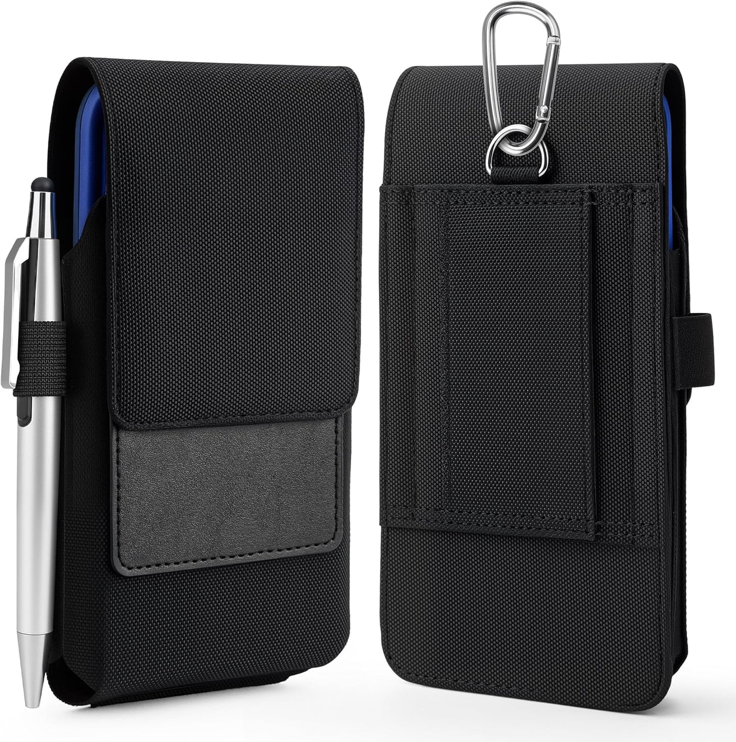 BECPLT Nylon Holster for Galaxy S25 Ultra 5G S24/S23/S22/S21/S20 Ultra Belt Holster Black Cell Phone Holder Belt Clip Holster Case Phone Pouch Belt Pouch Cover