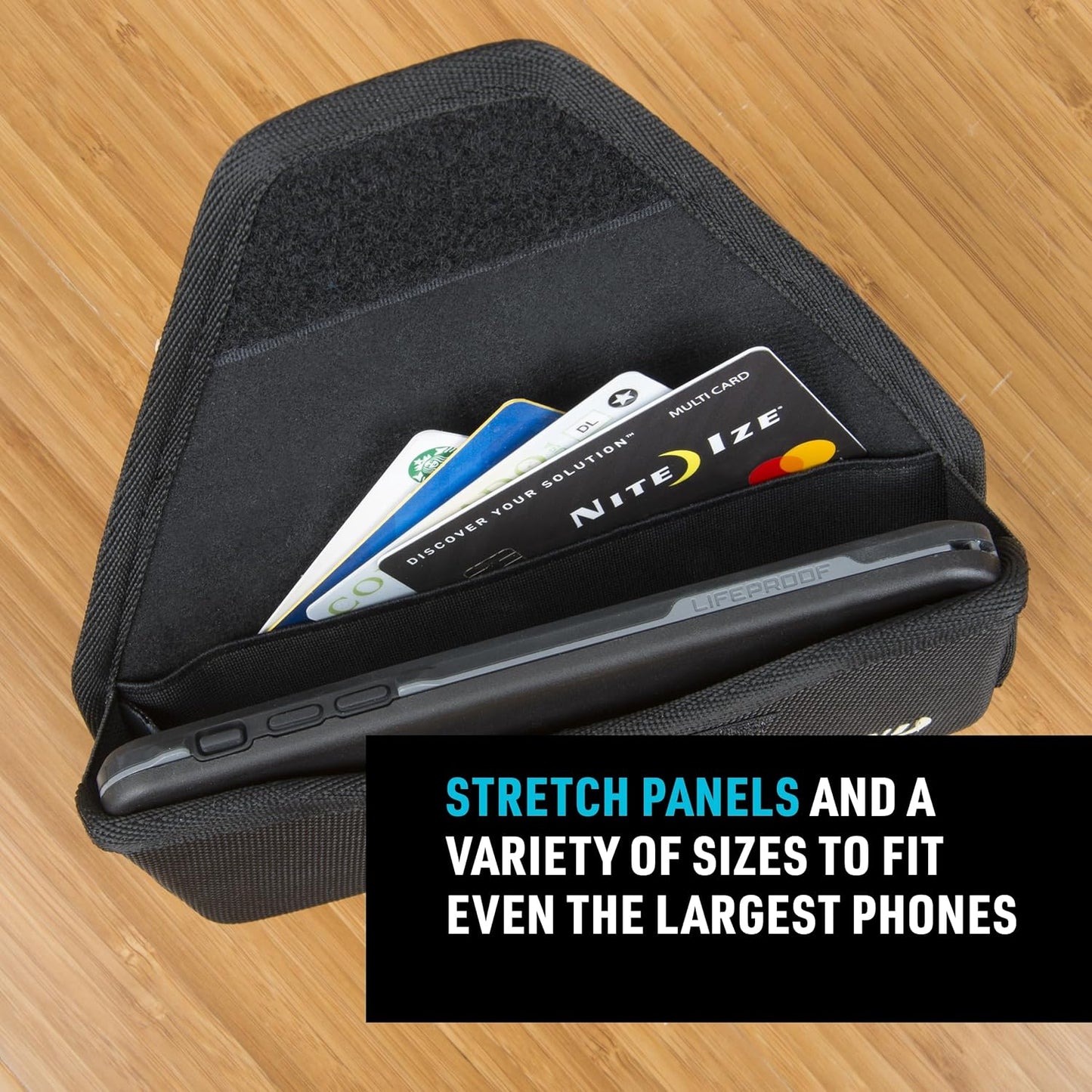 Nite Ize Clip Case Hardshell Universal Rugged Holster - Holster for Men's & Women's Belts - Utility Belt Pouch - Phone Accessories - Cell Phone Pouch - XX-Large, Black