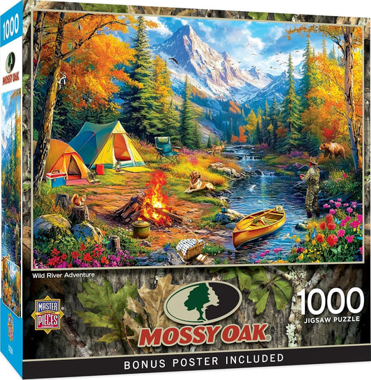 MasterPieces 1000 Piece Jigsaw Puzzle for Adults - Mossy Oak - Wild River Adventure - 19.25"x26.75"