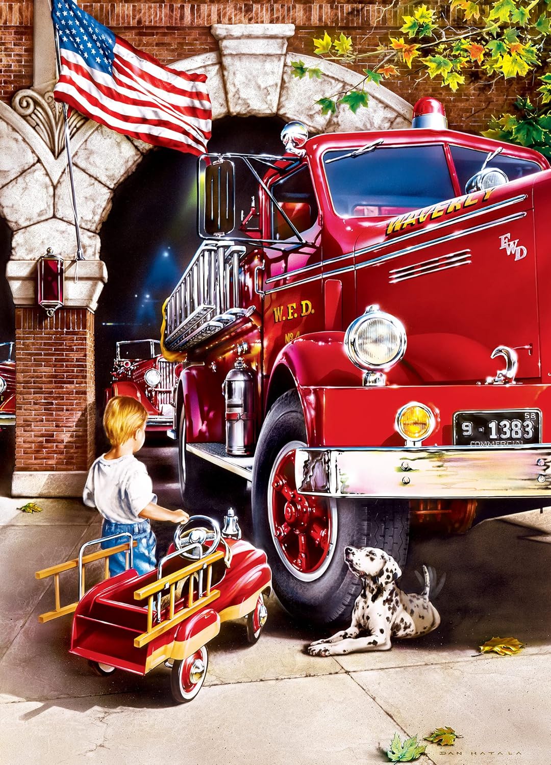 Masterpieces 1000 Piece Jigsaw Puzzle for Adults, Family, Or Kids - Firehouse Dreams - 19.25"x26.75"