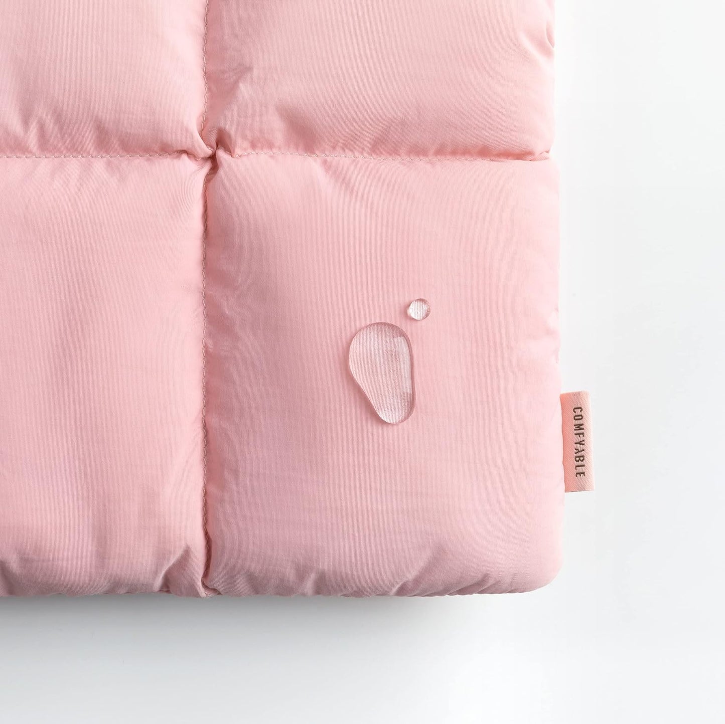 Comfyable Puffy Laptop Sleeve 13 Inch 14 Inch, Quilted Puffer Laptop Carrying Case for Women, Pillow Case Compatible with MacBook Air M4 2025 M3 M2 M1, MacBook Pro M4 Pro/Max, Pink