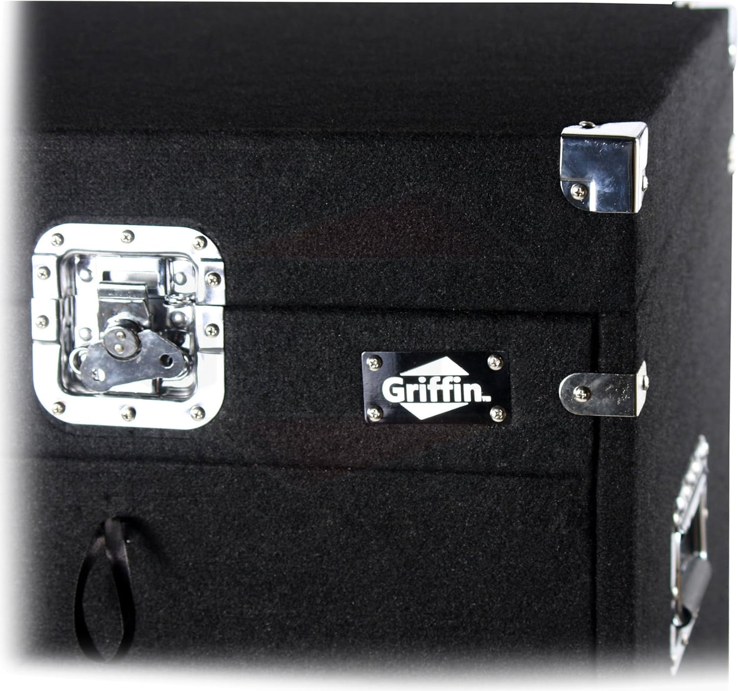 Griffin Rackmount Studio Mixer Flight Road Case (Ultimate-PROAudio) – 25U Mount Space Amp Cabinet Travel Trunk For Music Gear Recording Equipment – Portable DJ Sound Booth Carpet Rack Stand Cart