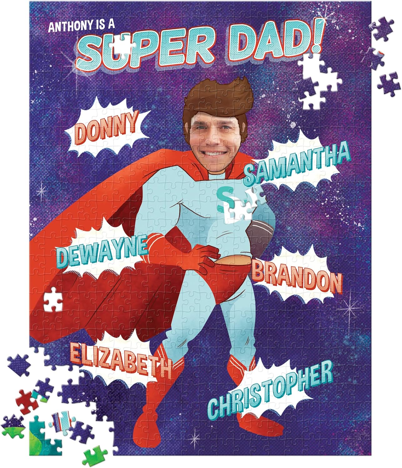 My Super Dad Personalized Puzzle – 500 Pieces - I See Me!