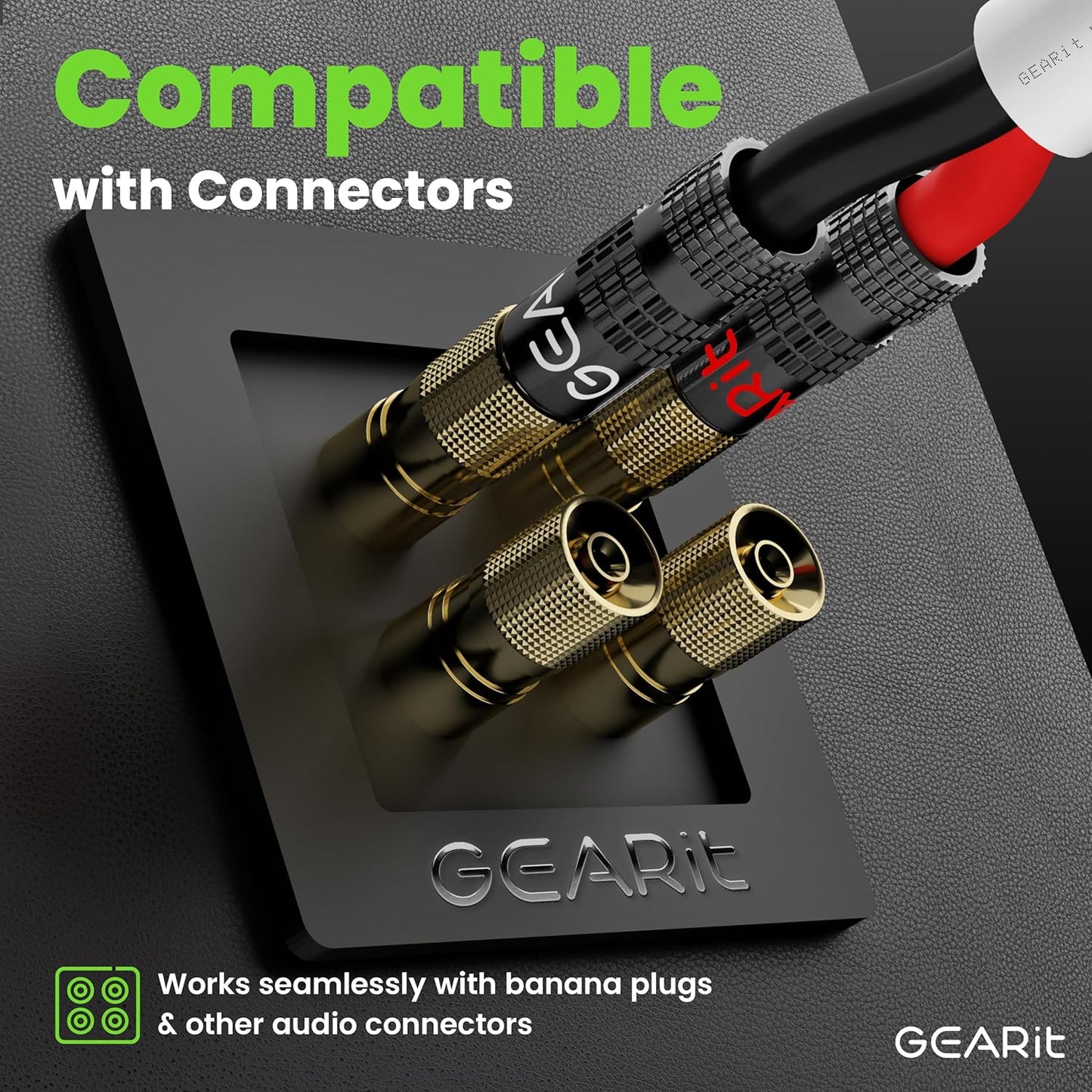 GEARit 14 Gauge Speaker Wire (200 Feet), Black Speaker Cable for Indoor Home Theater or Car Audio, CL2 Rated in-Wall Fire Safety Wire, 2 Conductors, CCA