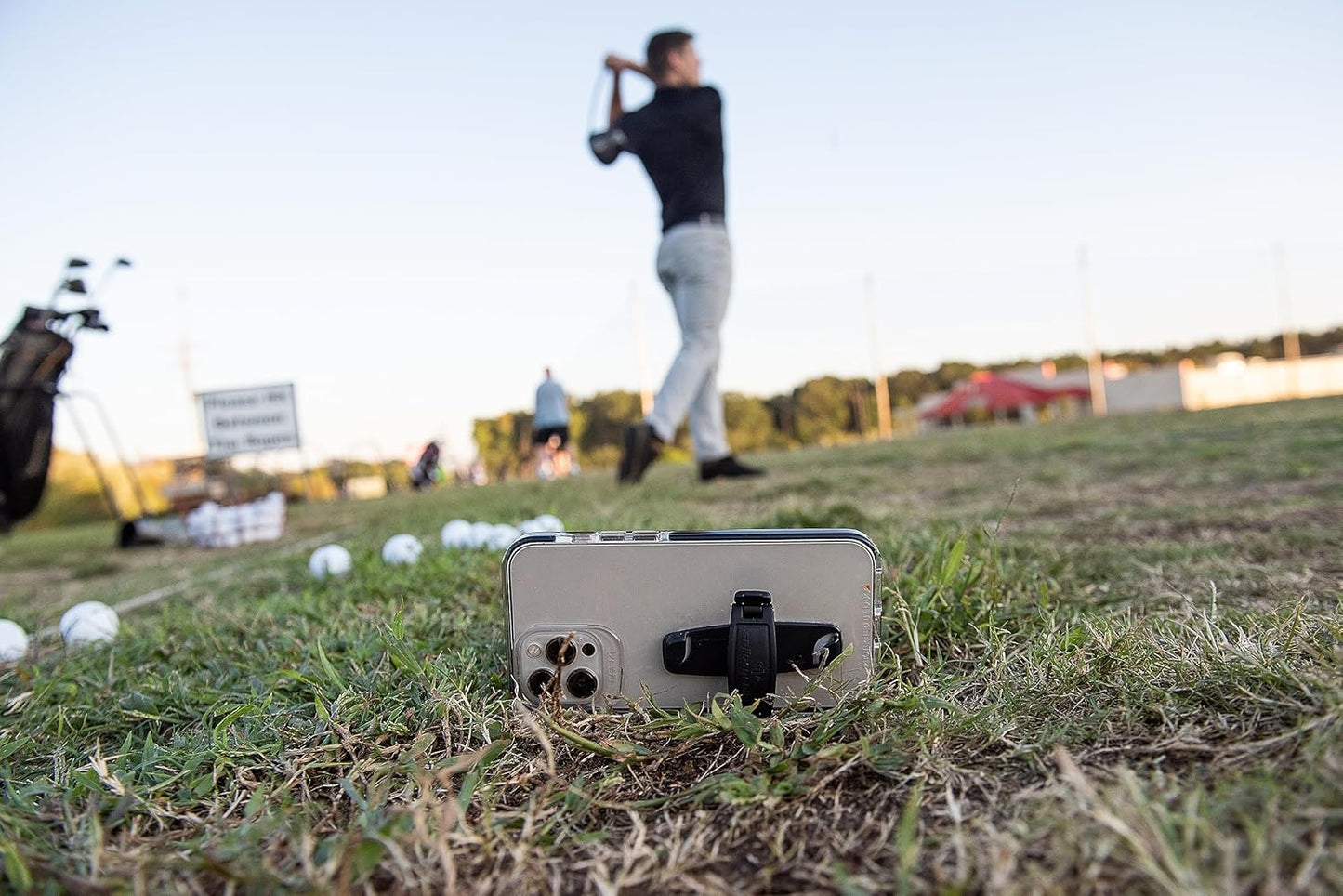 360 Rotating Phone Grip – Flat-Fold Kickstand & Secure Strap – Works with iPhone, Android, Tablets & Cases – Comfortable & Durable (Aqua)