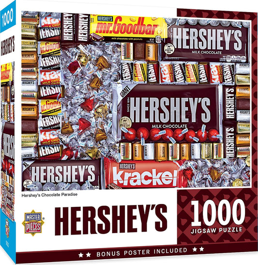 MasterPieces 1000 Piece Jigsaw Puzzle for Adults, Family, Or Youth - Hershey's Chocolate Paradise - 19.25"x26.75"