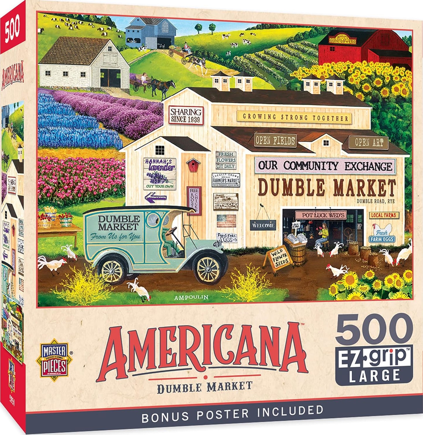 MasterPieces 500 Piece EZ Grip Jigsaw Puzzle for Adults, Family, Or Youth - Dumble Market - 19.25"x26.75"