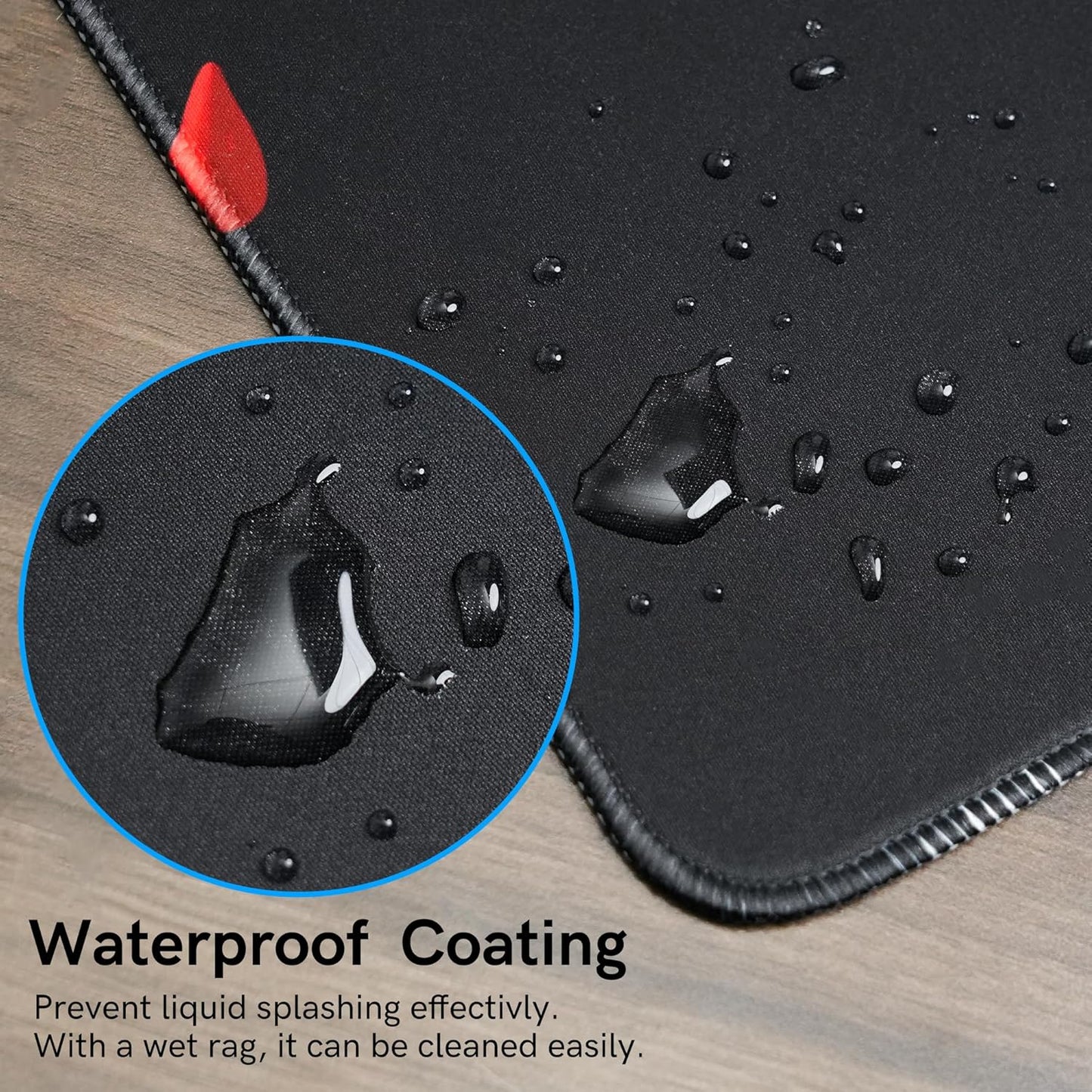 Large Gaming Mouse Pad for Desk, Black Plum Blossoms XXL Mouse Pad, 35.4x15.7 Inch, Waterproof, Non-Slip Rubber Base