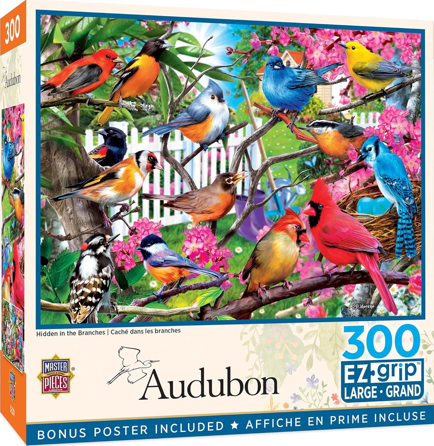 MasterPieces 300 Piece EZ Grip Jigsaw Puzzle - Hidden in The Branches - 18"x24"
