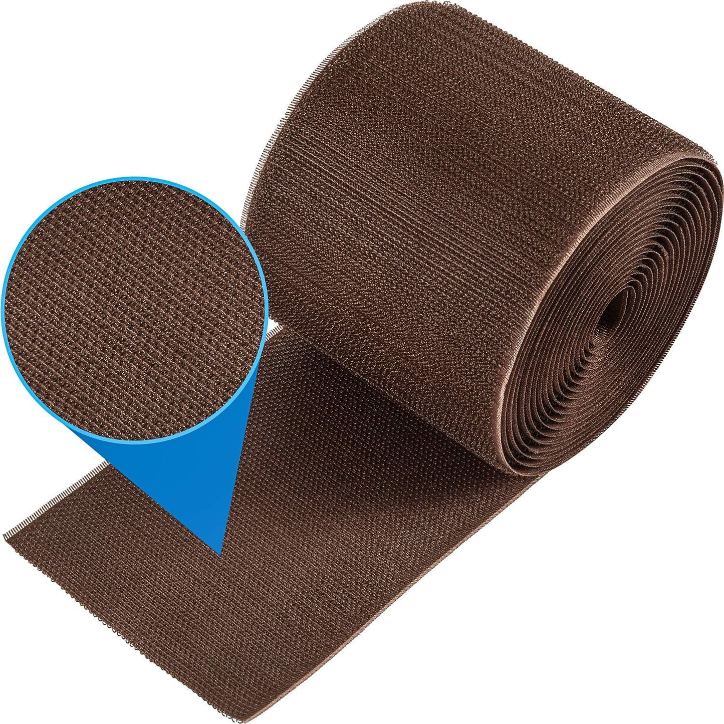 WILLBOND 2 Pack 10 ft x 3 Inch Cable Floor Strip Cable Cover Cords Carpet Protector Management Hook and Loop Tape for Wires on Floor Cords and Prevent a Trip Hazard (Brown)