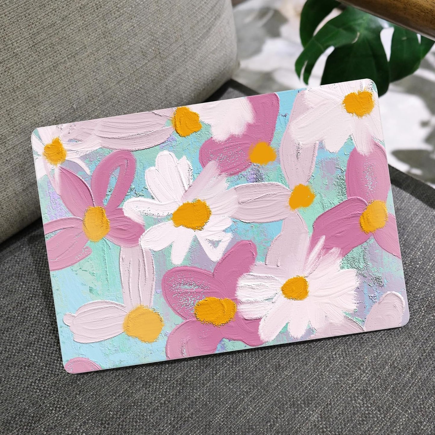 MEEgoodo Case for MacBook Pro 13 inch Case 2022 2021 2020 New A2338 M2/M1 A2251 A2289, Laptop Hard Shell with Keyboard & Camera Cover Compatible with 13 inch MacBook Pro, Art Plants Floral