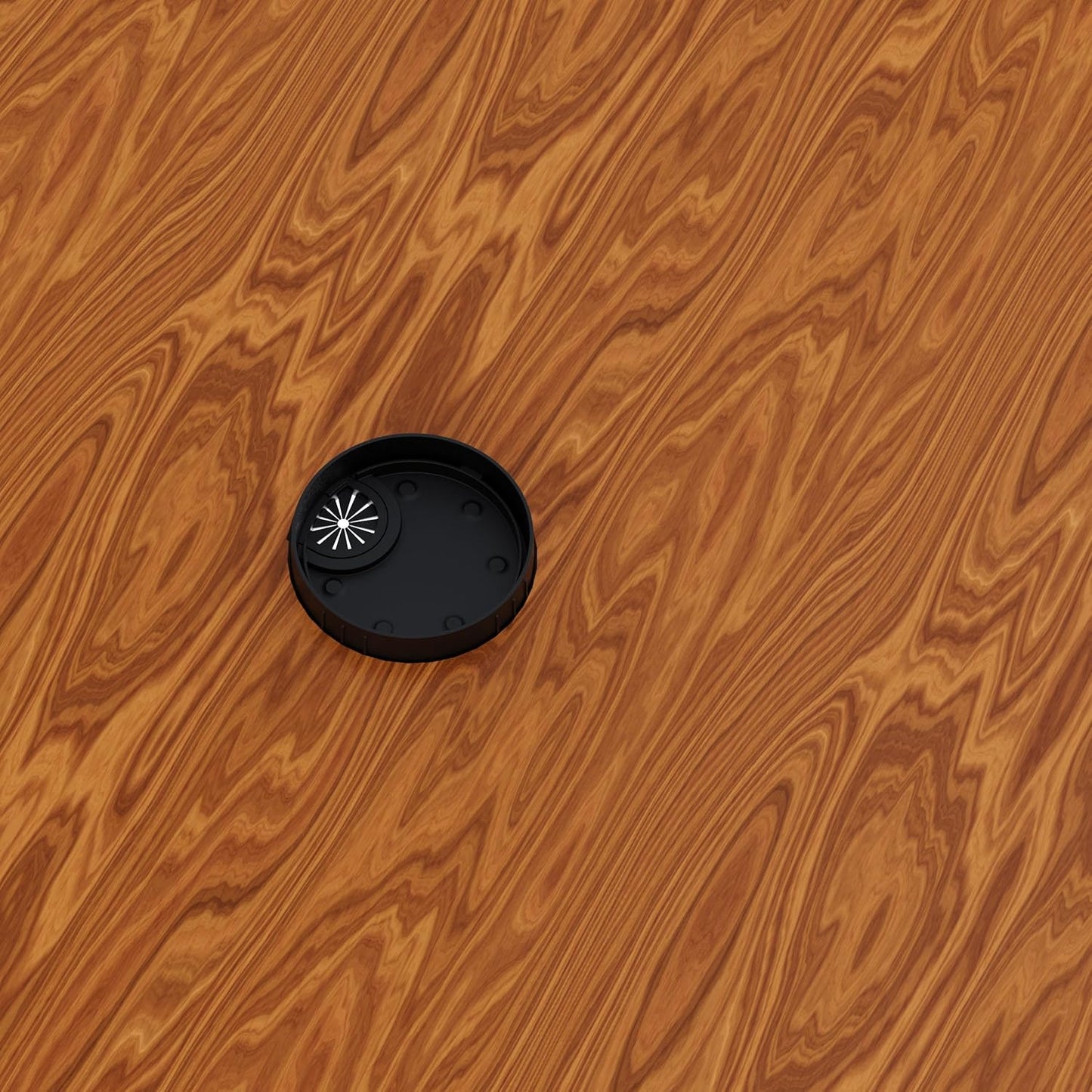 Desk Grommet 3-1/8 Inch 80mm, Zinc Alloy Computer Desk Wire Hole Cover, Office Desktop Cord Cable Hole Metal Ring, Black