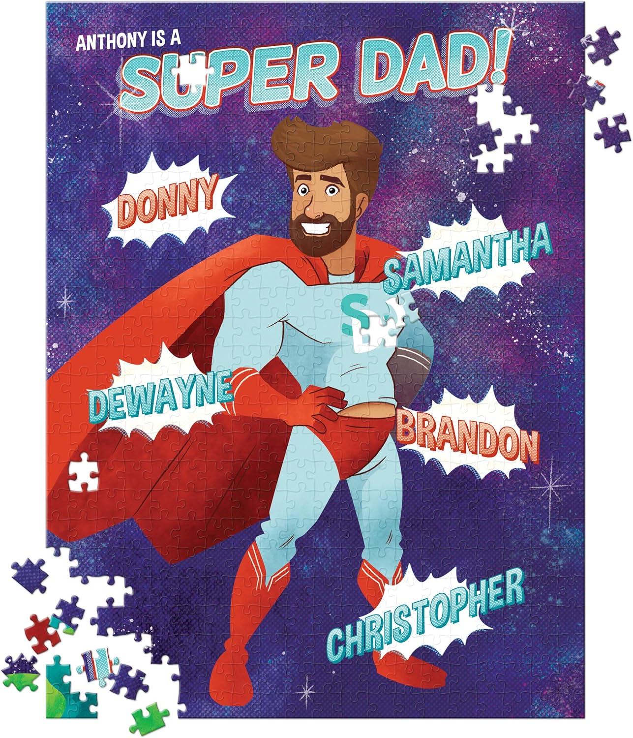 My Super Dad Personalized Puzzle – 500 Pieces - I See Me!