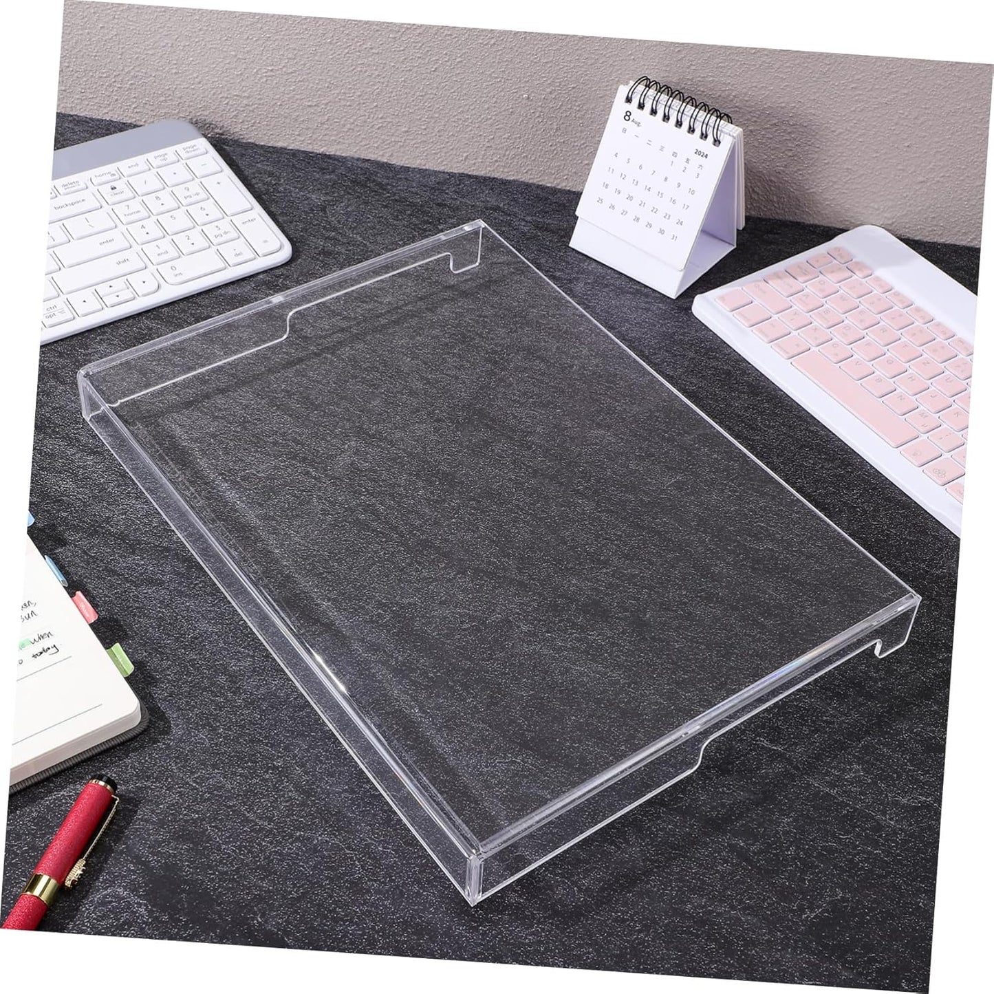 Transparent Acrylic Keyboard Cover - Waterproof and Dustproof Protector for Laptop and Desktop Keyboards Versatile Accessory