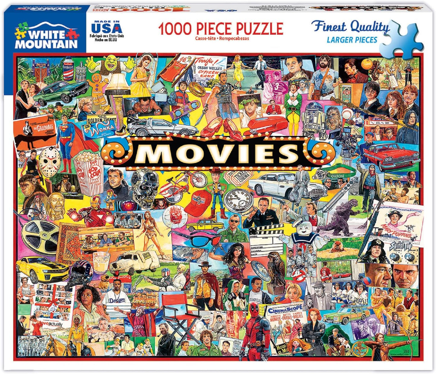 White Mountain Puzzles The Movies - 1000 Piece Jigsaw Puzzle