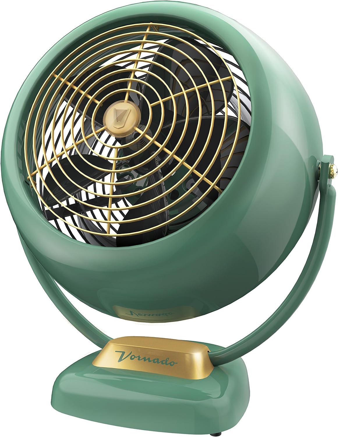 Vornado VFAN™ Sr. Vintage Fan, Large Retro Metal Air Circulator for Cooling & Decor, 3 Speed Settings, Adjustable Tilt, Durable Construction, Powerful Cooling Airflow, Floor Fan for Home, Green