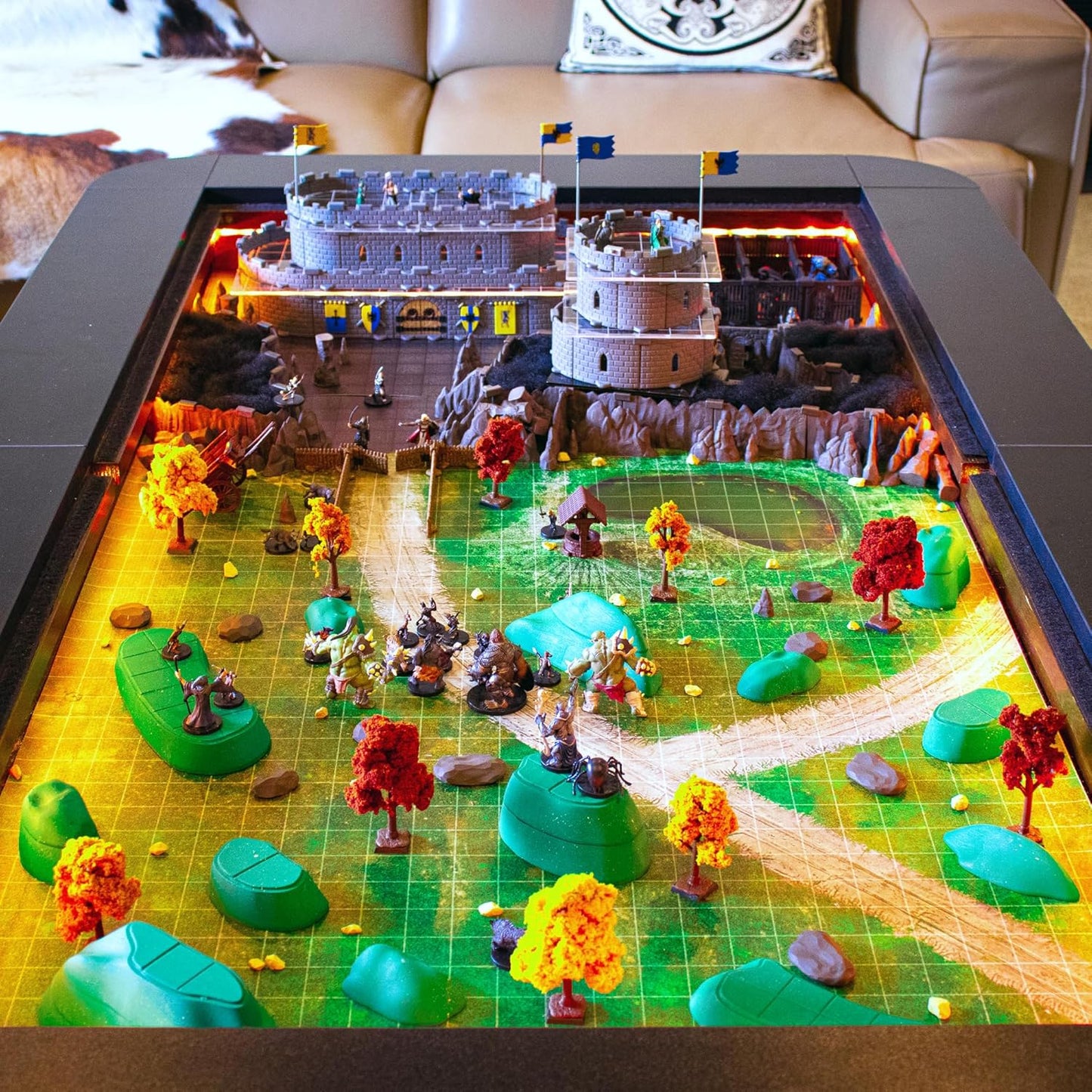 Owlbear Terrain Set - Mini Dungeon Castle Cavern DND Terrain for Tabletop RPGs, Dungeons & Dragons, Pathfinder, War Gaming, and More! - by DCD (98+pcs, 3.5sqft)