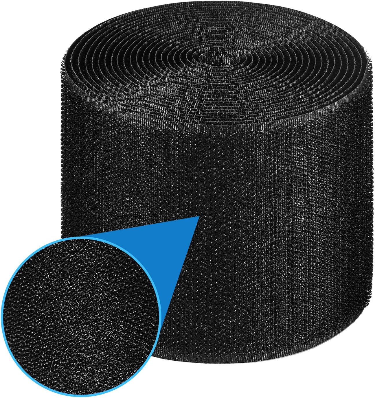 Cable Floor Strip Cord Cover Grip Floor Cable Protector Carpet Cable Management, Hold Cords in Place, Keep Cables Organized, Protect Cords and Prevent a Trip Hazard, 3 Inch x 10 Feet (10 Feet, Black)