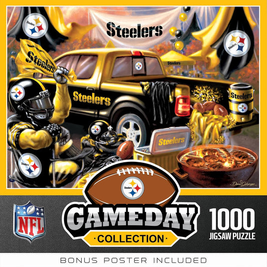 MasterPieces - 1000 Piece Jigsaw Puzzle, NFL Pittsburgh Steelers, Fun for Adults and Family, Non-Glare Finish, 19.25"x26.75"