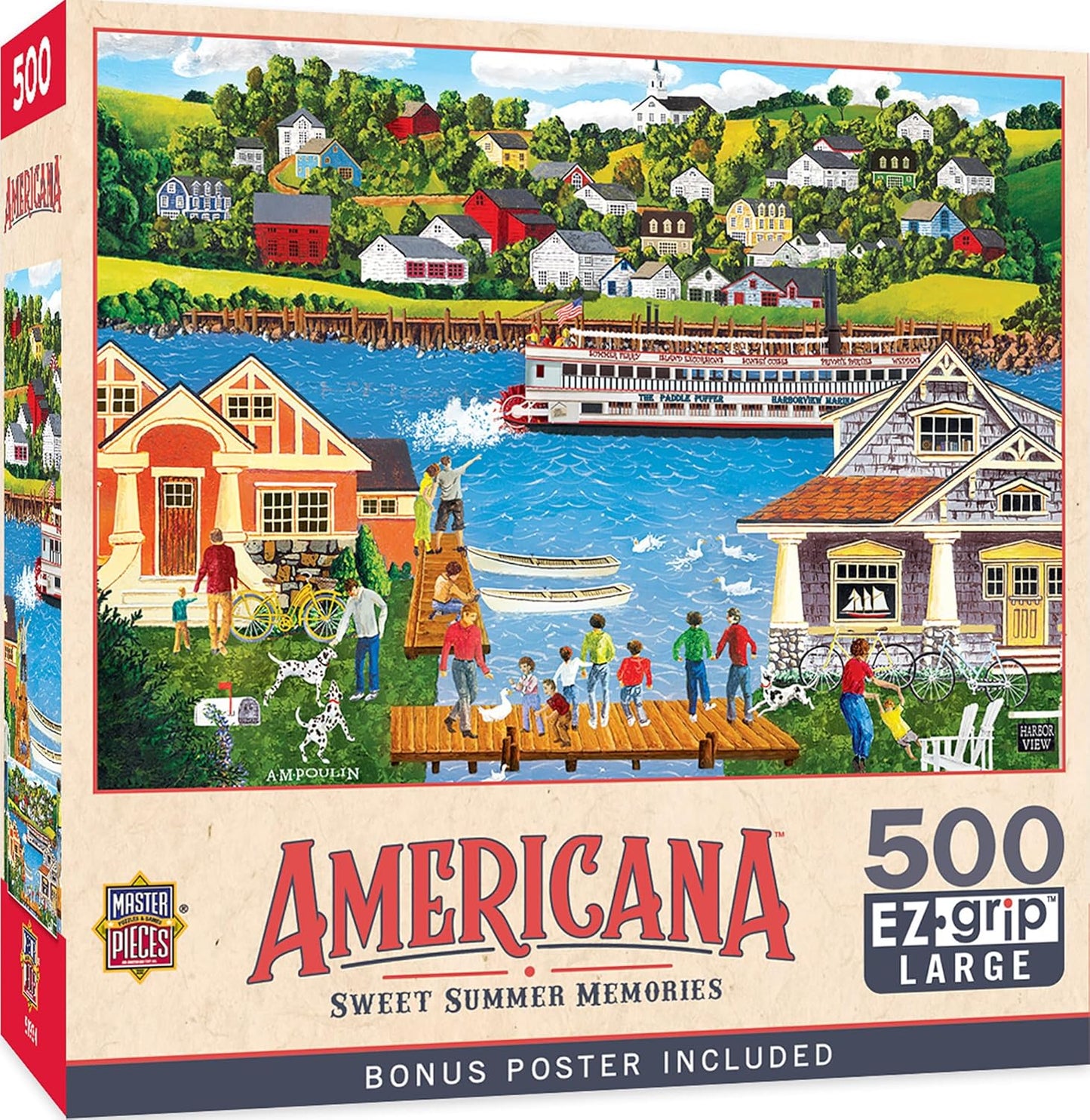 MasterPieces 500 Piece EZ Grip Jigsaw Puzzle for Adults, Family, Or Youth - Sweet Summer Memories - 19.25"x26.75"
