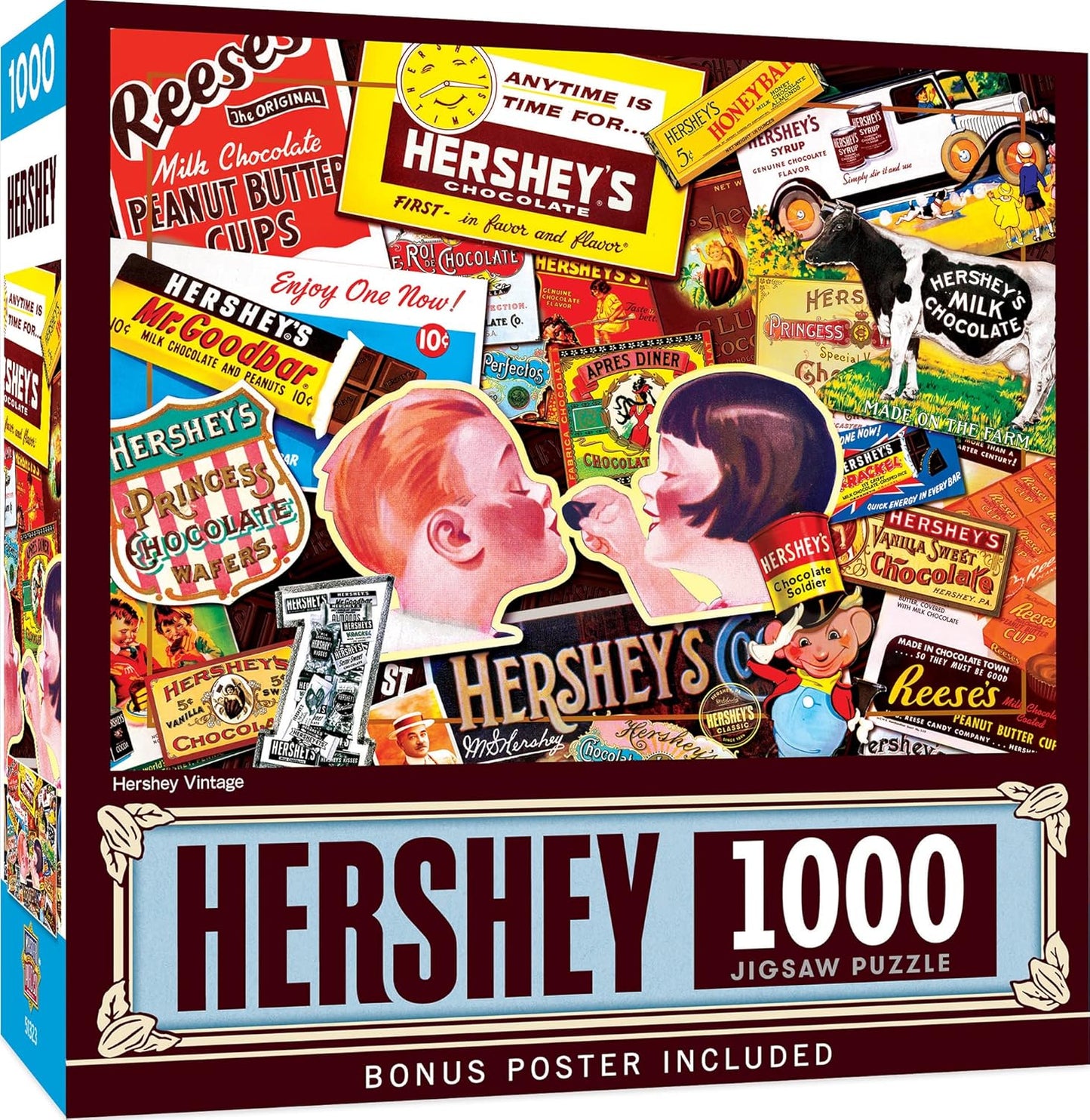 Baby Fanatics MasterPieces 1000 Piece Jigsaw Puzzle for Adults, Family, Or Kids - Hershey Vintage - 19.25"x26.75"