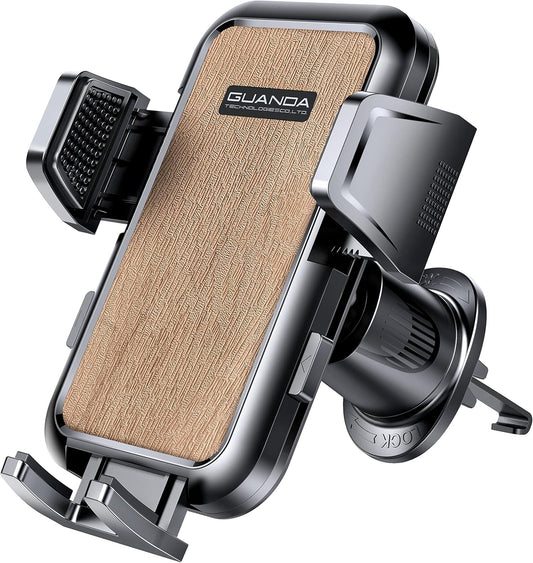 Car Phone Holder Mount for Air Vent, [Never Shake Hook Clip] 360° Adjustable Vent Clip, Compatible with Big Phones,Thick Cases, Phone Holders for Your Car–Fits iPhone, Samsung and Android