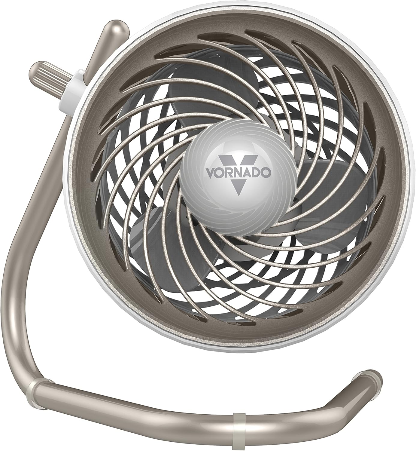 Vornado Pivot Personal Air Circulator Fan, 6-inch, Quiet Portable Travel Fan, 3 Speeds, Champagne