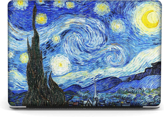 Compatible with MacBook Pro 13 inch Art Case Skin, 2022, 2021, 2020-2018 Release A1708 Creative Hard Shell with Keyboard Cover & Screen Protector (The Starry Night by Vincent Van Gogh)