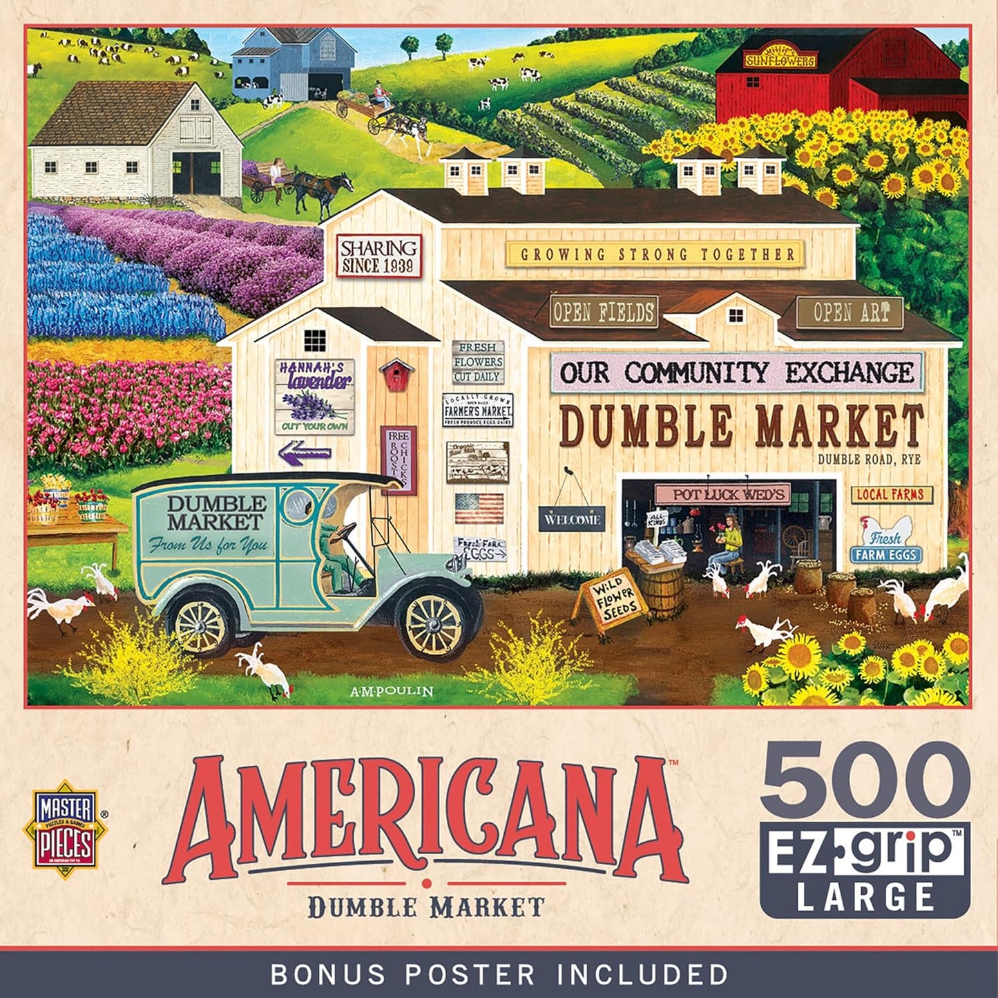 MasterPieces 500 Piece EZ Grip Jigsaw Puzzle for Adults, Family, Or Youth - Dumble Market - 19.25"x26.75"