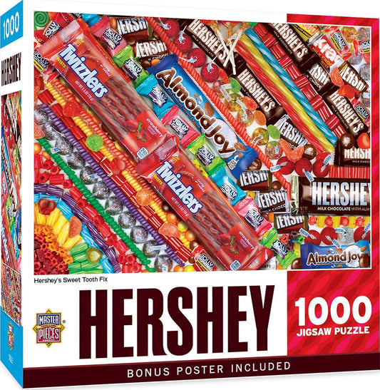 MasterPieces 1000 Piece Jigsaw Puzzle for Adults, Family, Or Youth - Hershey's Sweet Tooth Fix - 19.25"x26.75"